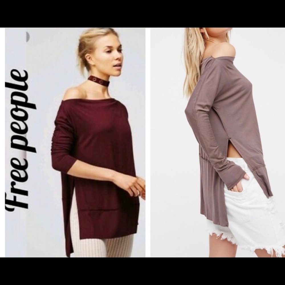 Free People We the Free Luna long sleeve tee top